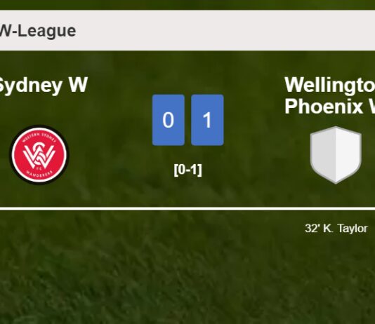 Wellington Phoenix W tops Sydney W 1-0 with a goal scored by K. Taylor