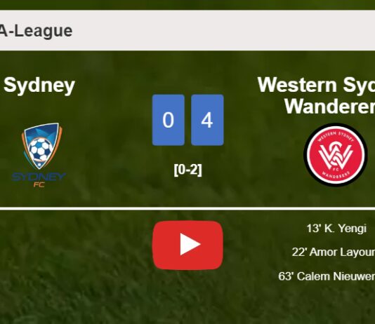 Western Sydney Wanderers defeats Sydney 4-0 after playing a incredible match. HIGHLIGHTS