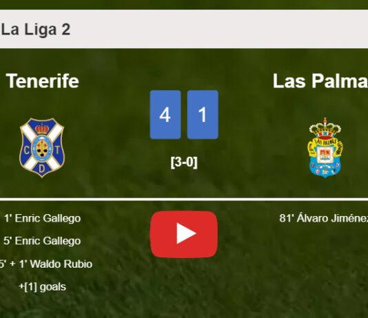 Tenerife liquidates Las Palmas 4-1 with a superb performance. HIGHLIGHTS