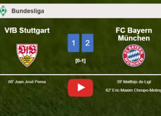 FC Bayern München grabs a 2-1 win against VfB Stuttgart. HIGHLIGHTS