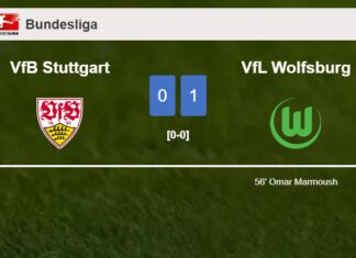 VfL Wolfsburg conquers VfB Stuttgart 1-0 with a goal scored by O. Marmoush