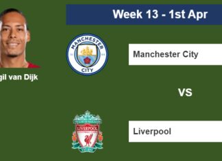 FPL. Virgil van Dijk a good pick before facing Manchester City on Saturday 1st of April for the 13th week.
