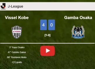 Vissel Kobe annihilates Gamba Osaka 4-0 after playing a great match. HIGHLIGHTS