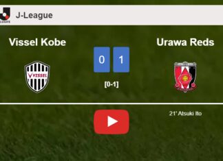 Urawa Reds overcomes Vissel Kobe 1-0 with a goal scored by A. Ito. HIGHLIGHTS