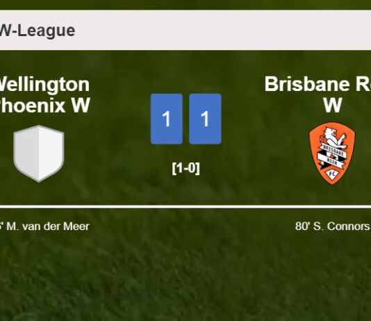 Wellington Phoenix W and Brisbane Roar W draw 1-1 on Saturday