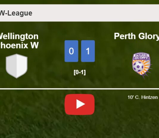 Perth Glory W prevails over Wellington Phoenix W 1-0 with a goal scored by C. Hintzen. HIGHLIGHTS