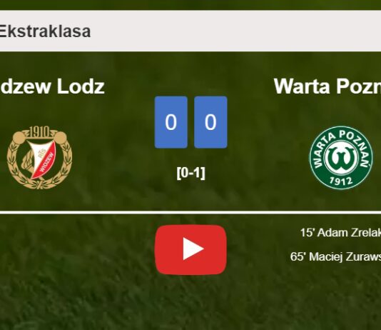 Warta Poznań conquers Widzew Lodz 2-0 on Saturday. HIGHLIGHTS