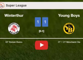 Winterthur and Young Boys draw 1-1 on Saturday. HIGHLIGHTS