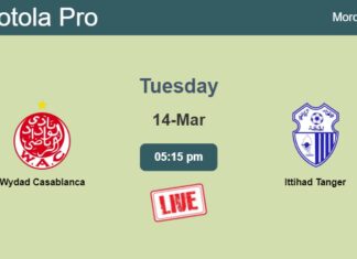 How to watch Wydad Casablanca vs. Ittihad Tanger on live stream and at what time