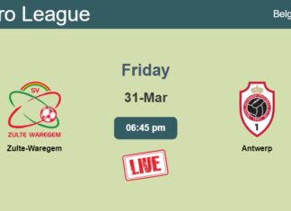 How to watch Zulte-Waregem vs. Antwerp on live stream and at what time