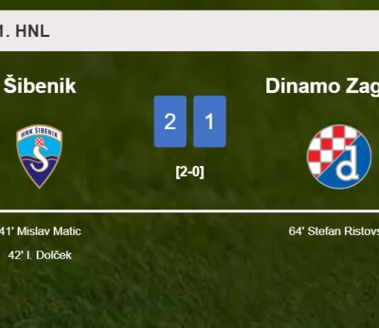 Šibenik beats Dinamo Zagreb 2-1