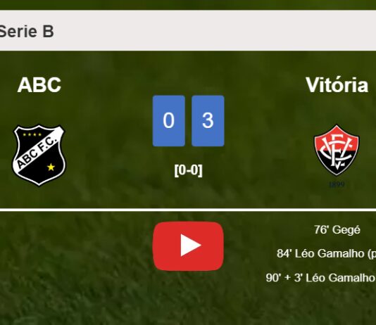 Vitória tops ABC 3-0. HIGHLIGHTS