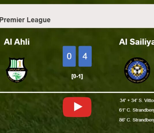 Al Sailiya overcomes Al Ahli 4-0 after playing a incredible match. HIGHLIGHTS