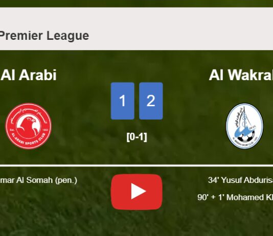 Al Wakrah snatches a 2-1 win against Al Arabi. HIGHLIGHTS
