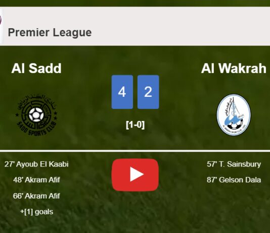 Al Sadd defeats Al Wakrah 4-2. HIGHLIGHTS