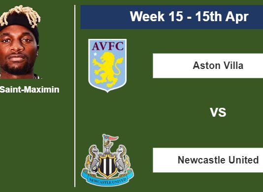 FANTASY PREMIER LEAGUE. Allan Saint-Maximin statistics before facing Aston Villa on Saturday 15th of April for the 15th week.