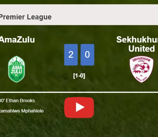 AmaZulu prevails over Sekhukhune United 2-0 on Saturday. HIGHLIGHTS