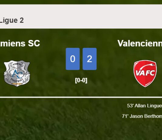 Valenciennes beats Amiens SC 2-0 on Saturday