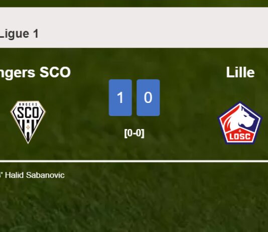 Angers SCO defeats Lille 1-0 with a goal scored by H. Sabanovic