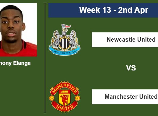 FANTASY PREMIER LEAGUE. Anthony Elanga statistics before facing Newcastle United on Sunday 2nd of April for the 13th week.
