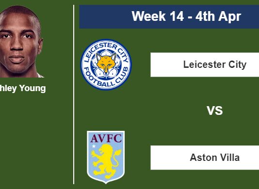 FANTASY PREMIER LEAGUE. Ashley Young statistics before facing Leicester City on Tuesday 4th of April for the 14th week.