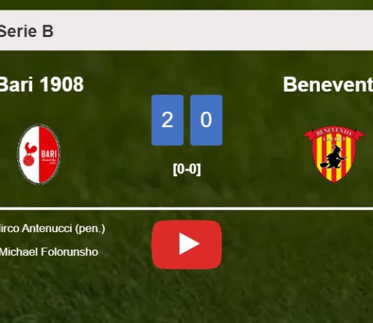 Bari 1908 surprises Benevento with a 2-0 win. HIGHLIGHTS