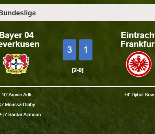Bayer 04 Leverkusen overcomes Eintracht Frankfurt 3-1
