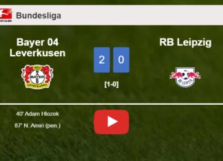 Bayer 04 Leverkusen conquers RB Leipzig 2-0 on Sunday. HIGHLIGHTS