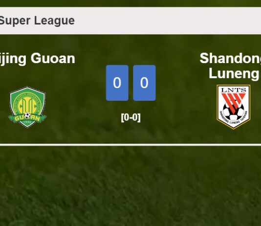 Beijing Guoan draws 0-0 with Shandong Luneng on Saturday