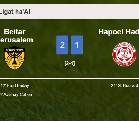 Beitar Jerusalem defeats Hapoel Hadera 2-1