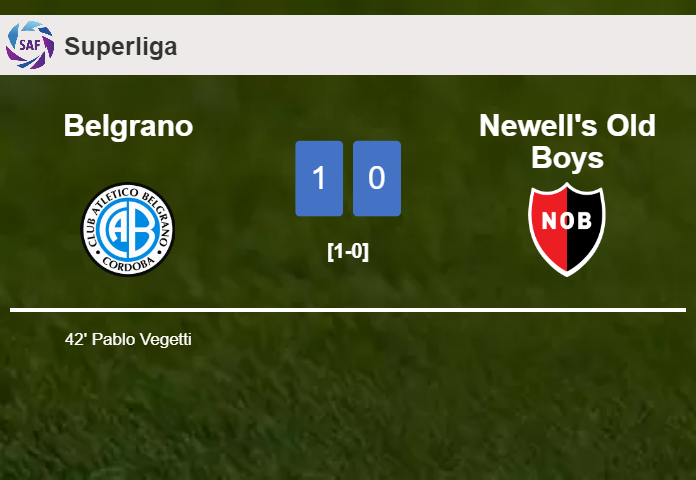 Belgrano overcomes Newell's Old Boys 1-0 with a goal scored by P. Vegetti