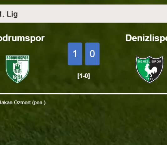 Bodrumspor conquers Denizlispor 1-0 with a goal scored by H. Özmert