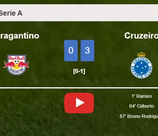 Cruzeiro prevails over Bragantino 3-0. HIGHLIGHTS