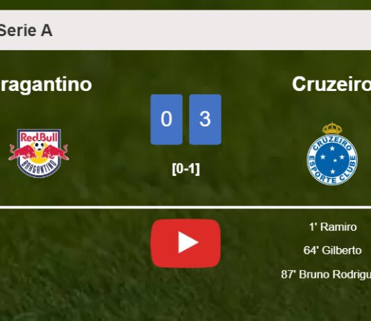 Cruzeiro beats Bragantino 3-0. HIGHLIGHTS