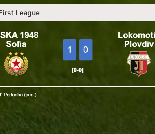 CSKA 1948 Sofia beats Lokomotiv Plovdiv 1-0 with a goal scored by Pedrinho