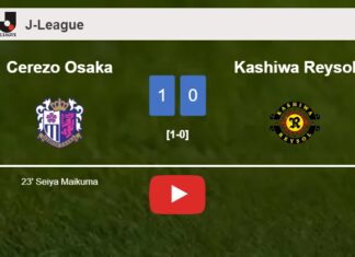Cerezo Osaka defeats Kashiwa Reysol 1-0 with a goal scored by S. Maikuma. HIGHLIGHTS