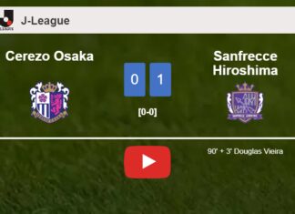 Sanfrecce Hiroshima conquers Cerezo Osaka 1-0 with a late goal scored by D. Vieira. HIGHLIGHTS