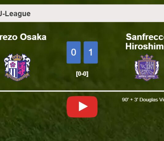 Sanfrecce Hiroshima conquers Cerezo Osaka 1-0 with a late goal scored by D. Vieira. HIGHLIGHTS
