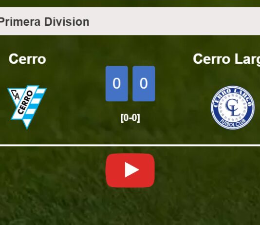 Cerro stops Cerro Largo with a 0-0 draw. HIGHLIGHTS