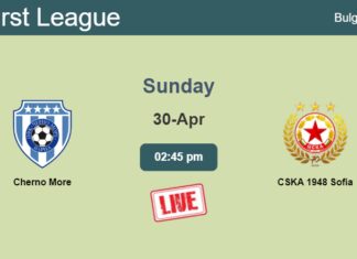 How to watch Cherno More vs. CSKA 1948 Sofia on live stream and at what time