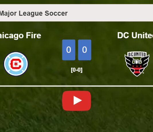 Chicago Fire draws 0-0 with DC United on Saturday. HIGHLIGHTS