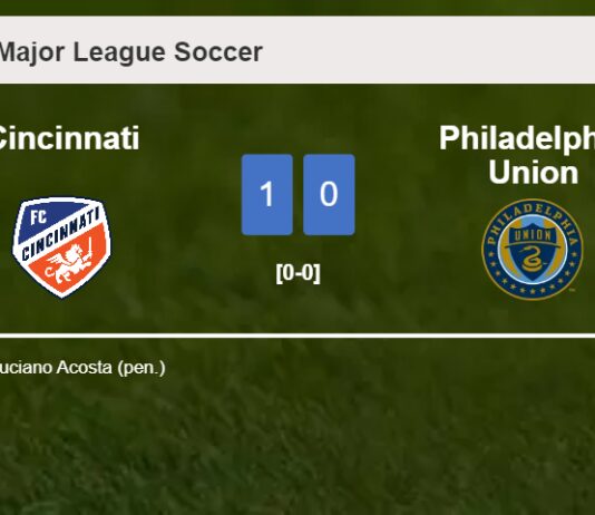 Cincinnati beats Philadelphia Union 1-0 with a goal scored by L. Acosta