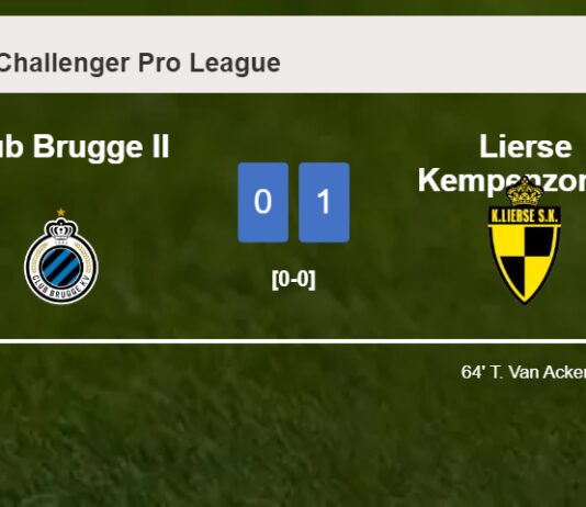 Lierse Kempenzonen beats Club Brugge II 1-0 with a goal scored by T. Van