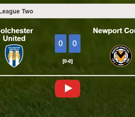 Colchester United draws 0-0 with Newport County on Saturday. HIGHLIGHTS