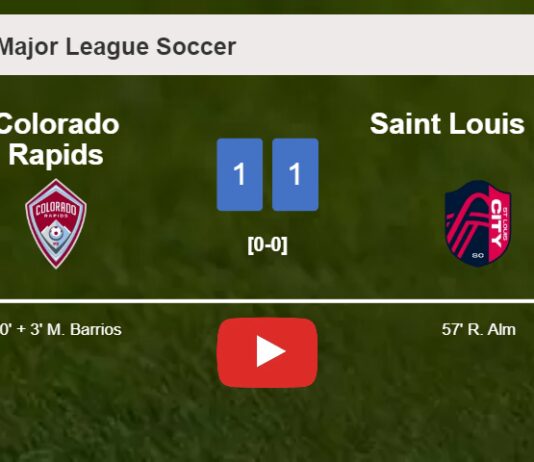 Colorado Rapids clutches a draw against Saint Louis City. HIGHLIGHTS