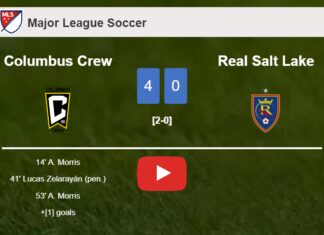 Columbus Crew liquidates Real Salt Lake 4-0 playing a great match. HIGHLIGHTS