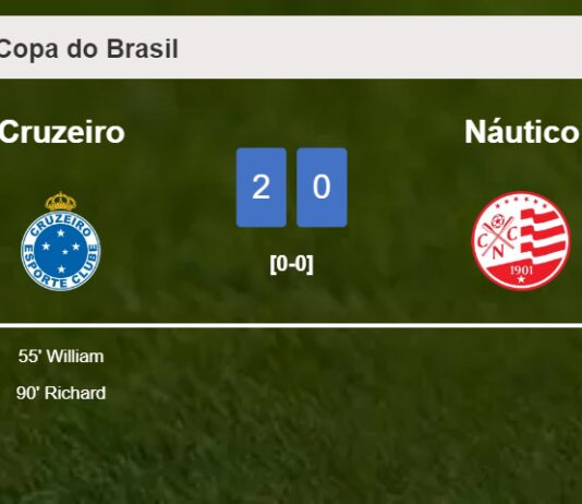 Cruzeiro prevails over Náutico 2-0 on Tuesday