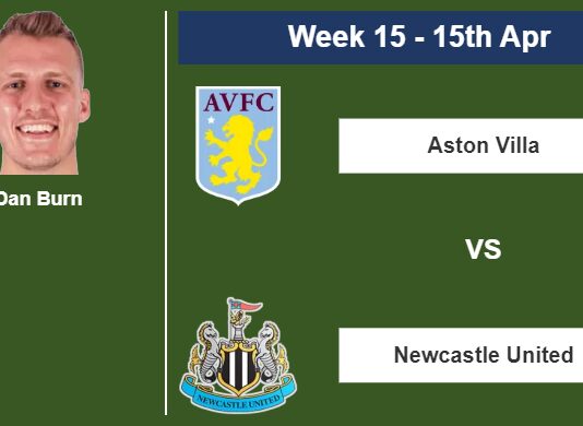 FANTASY PREMIER LEAGUE. Dan Burn statistics before facing Aston Villa on Saturday 15th of April for the 15th week.