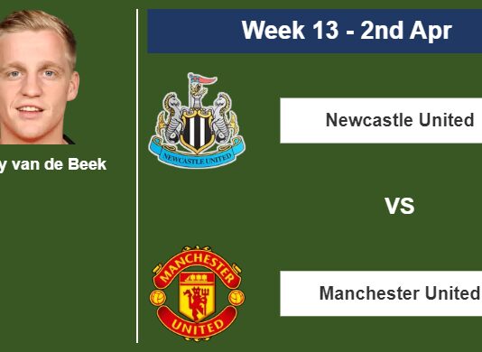FANTASY PREMIER LEAGUE. Donny van de Beek statistics before facing Newcastle United on Sunday 2nd of April for the 13th week.