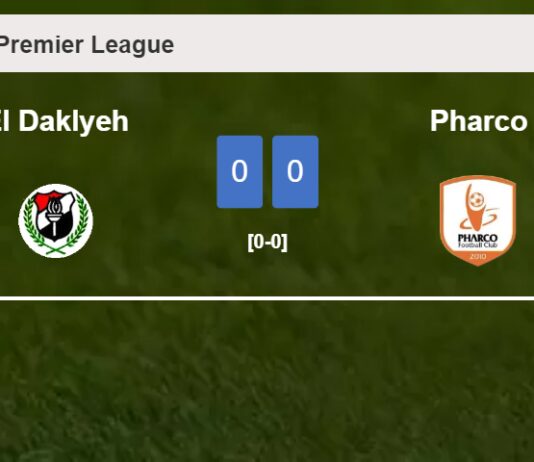 El Daklyeh draws 0-0 with Pharco on Tuesday